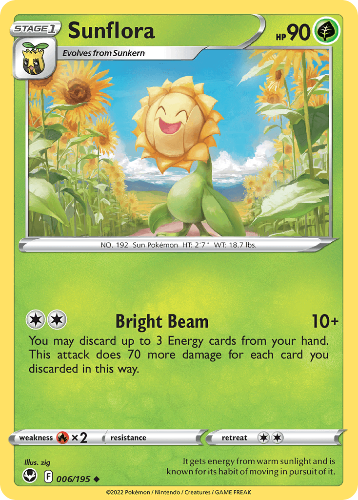 Sunflora 寶可夢 card