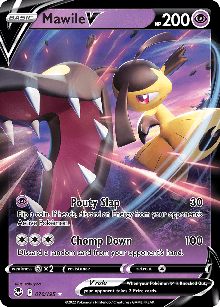 Mawile V Silver Tempest card