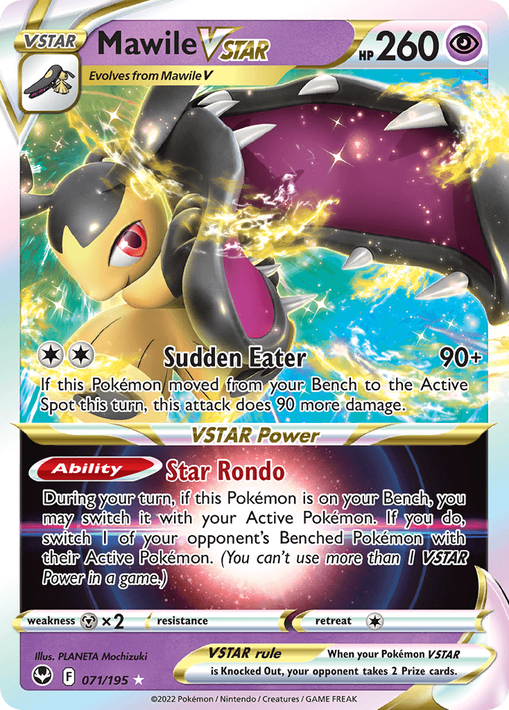 Mawile VSTAR Silver Tempest card