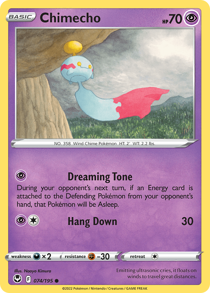 Chimecho Silver Tempest card
