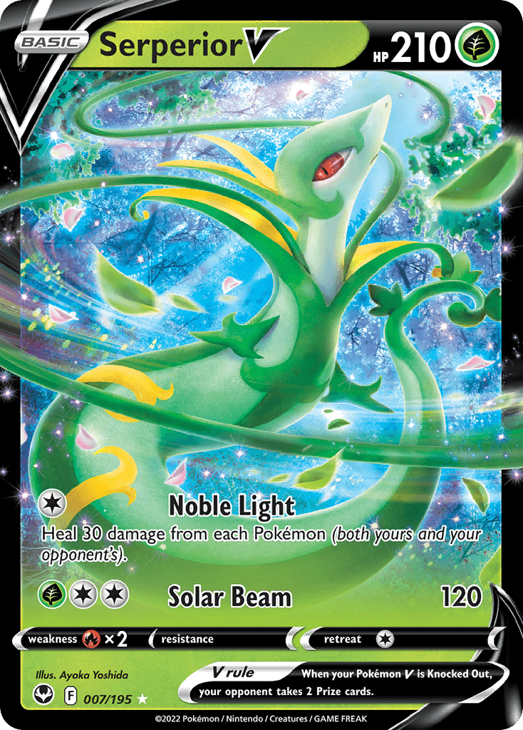 Serperior V Silver Tempest card