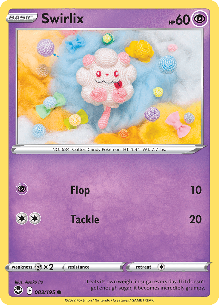 Swirlix Silver Tempest card