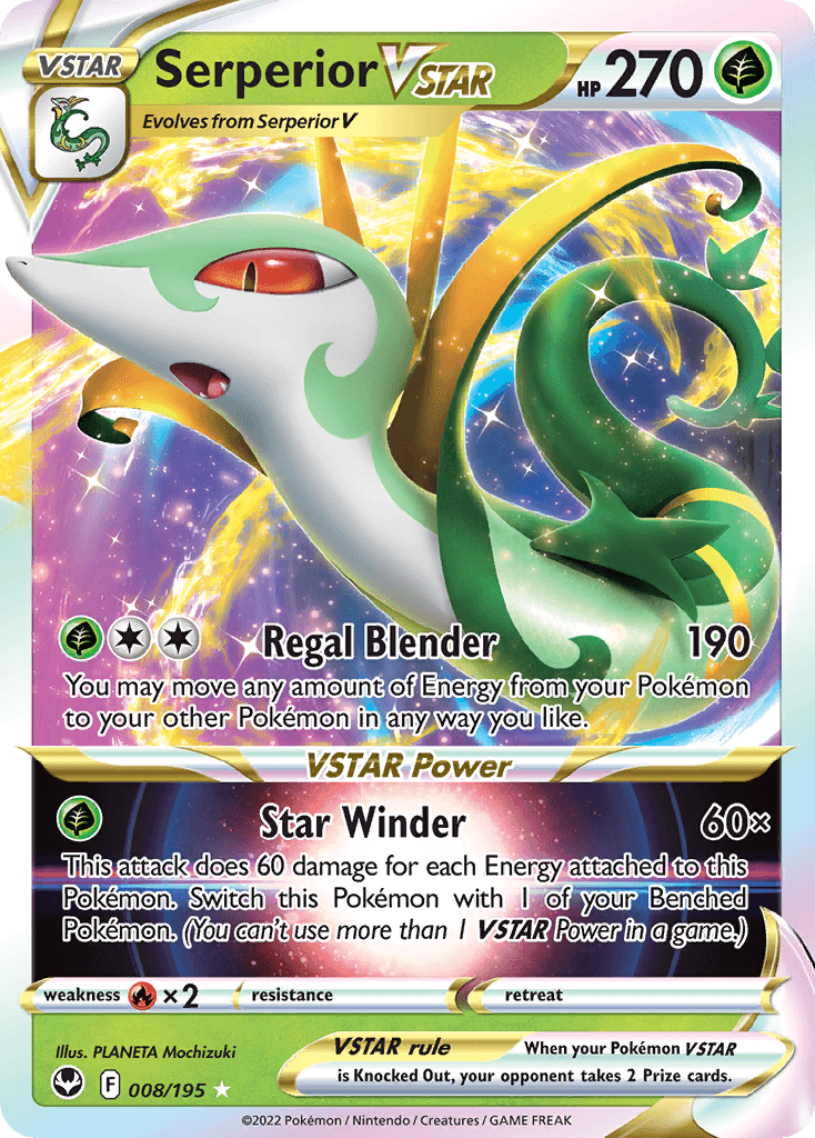 Serperior VSTAR Silver Tempest card