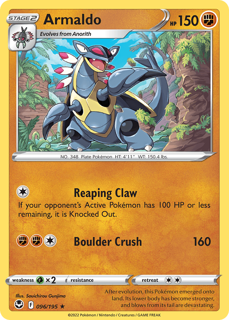 Armaldo Silver Tempest card