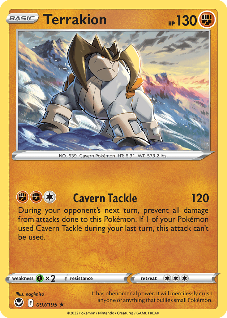 Terrakion Silver Tempest card