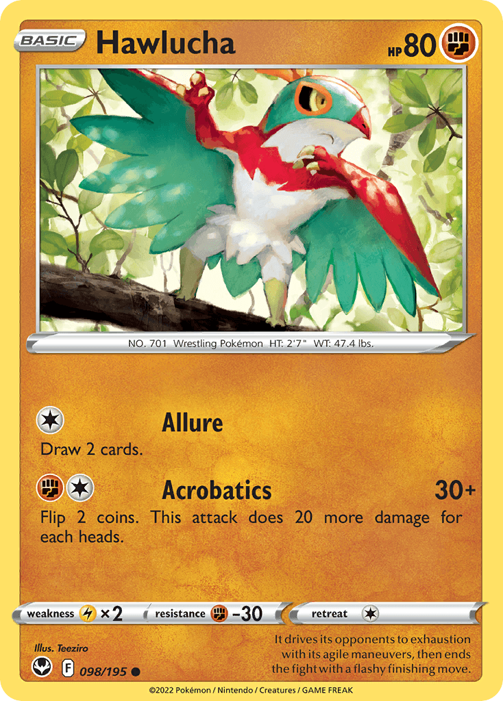 Hawlucha Silver Tempest card