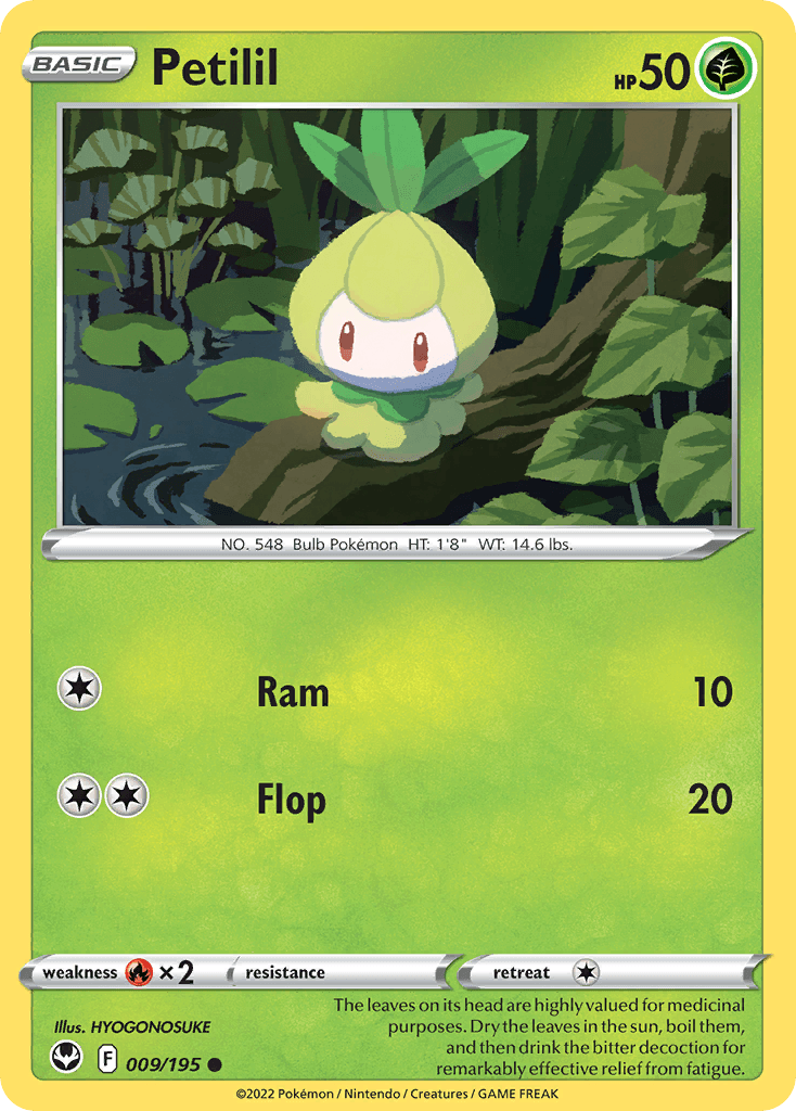 Petilil Silver Tempest card