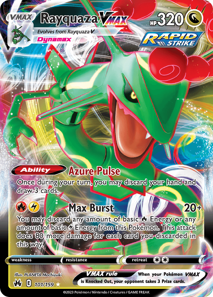 Rayquaza VMAX Crown Zenith card