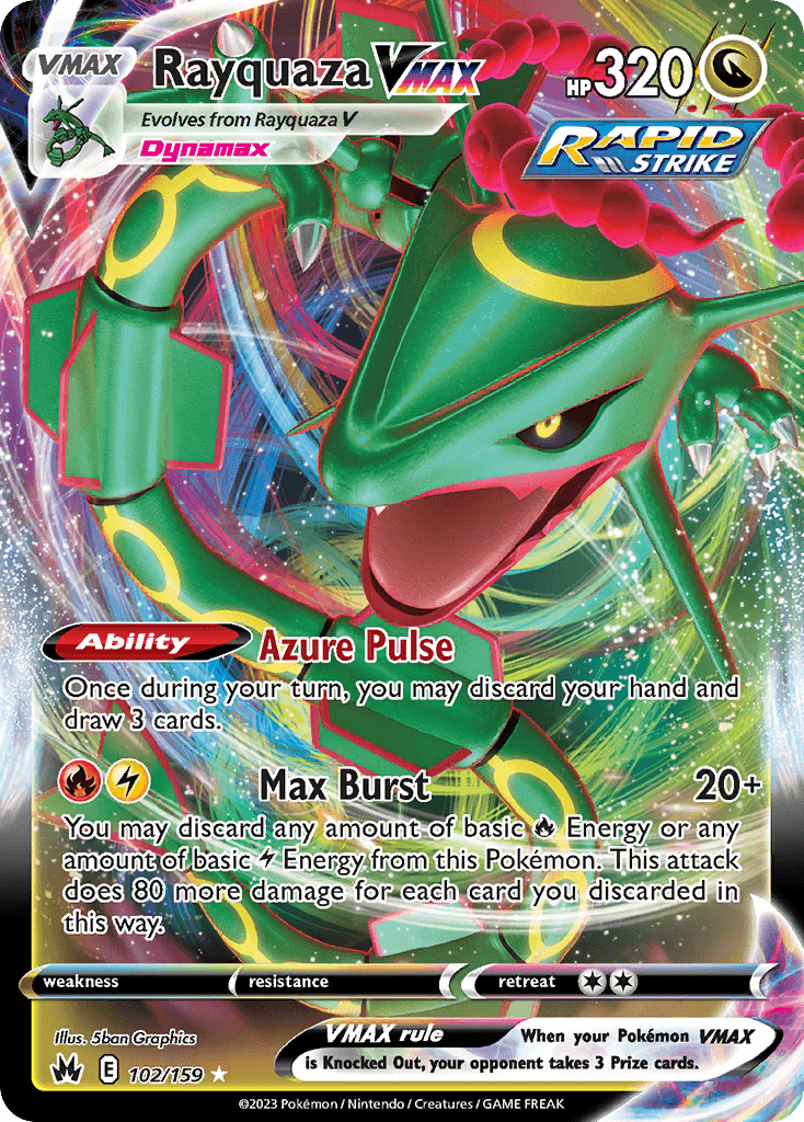 Rayquaza VMAX Crown Zenith card