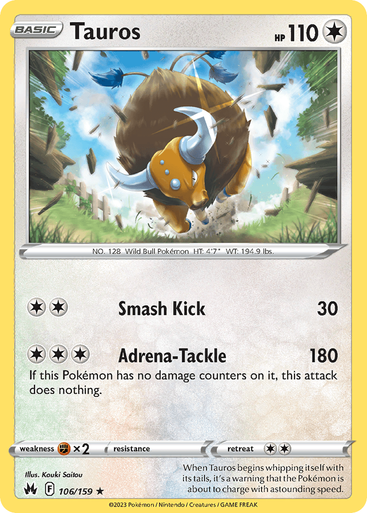 Tauros Crown Zenith card