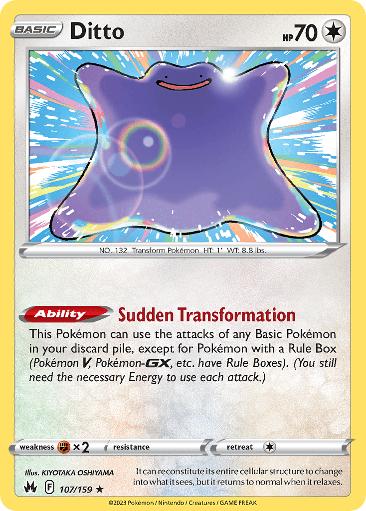 Ditto Crown Zenith card