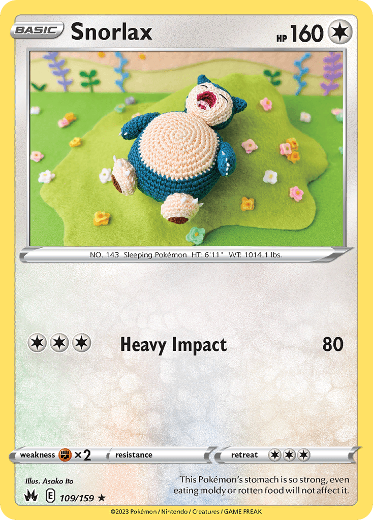 Snorlax Crown Zenith card