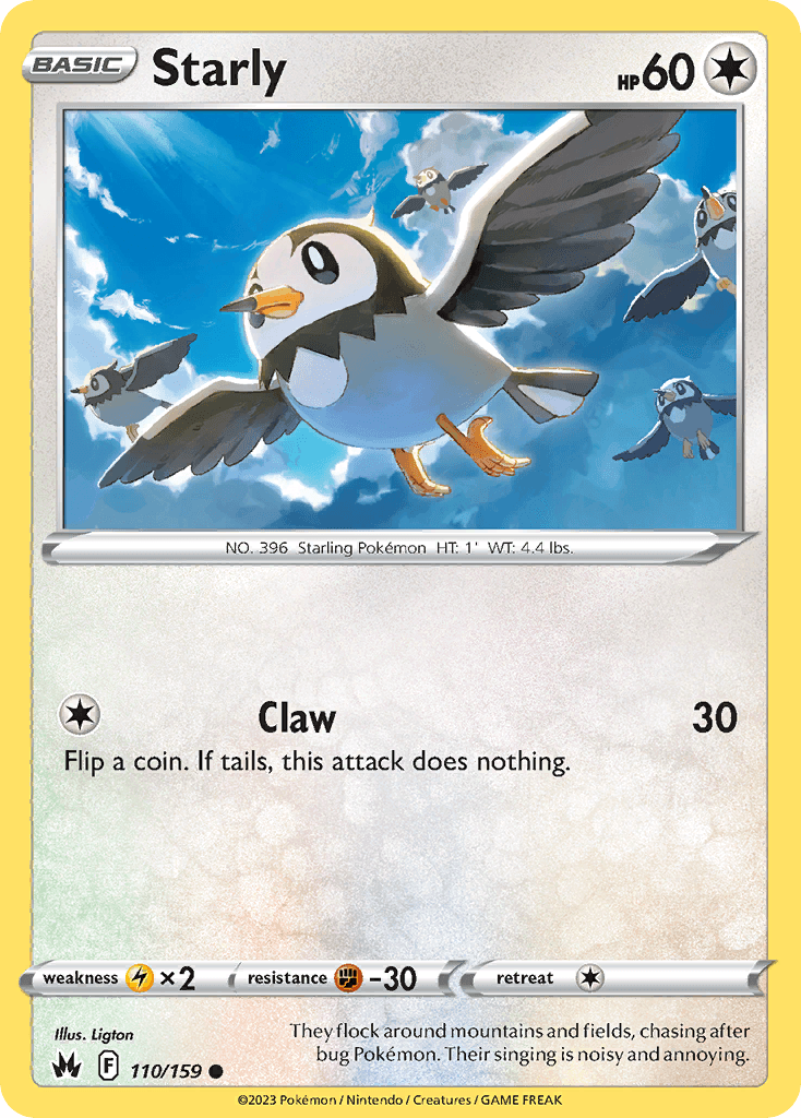 Starly Crown Zenith card