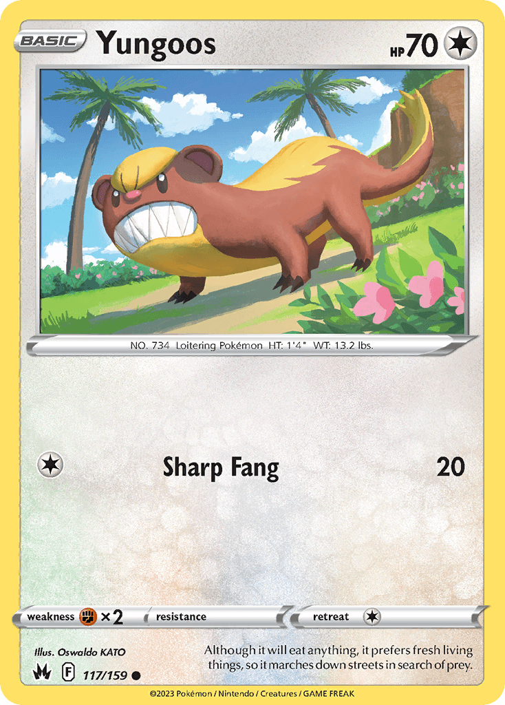 Yungoos Crown Zenith card