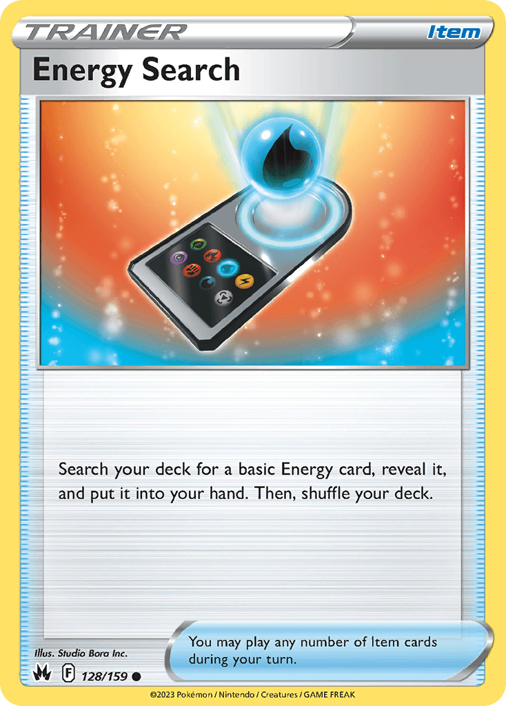 Energy Search Crown Zenith card