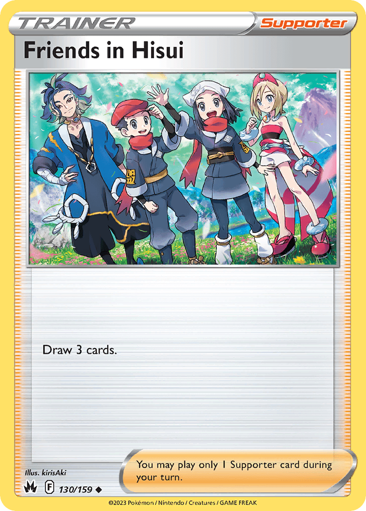 Friends in Hisui Crown Zenith card