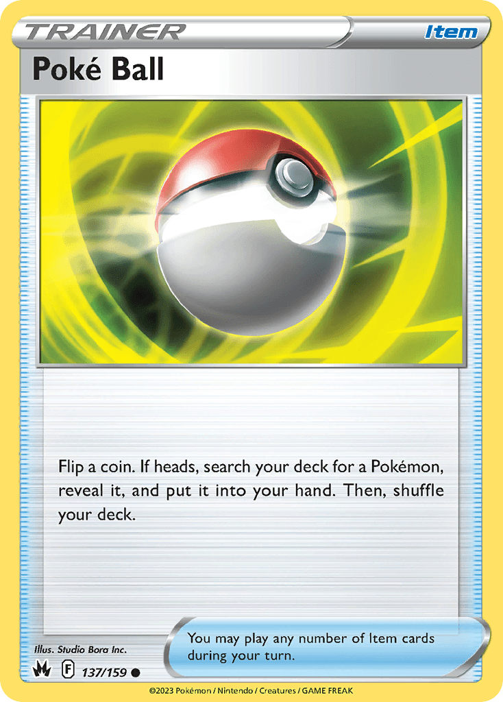 Poké Ball Crown Zenith card