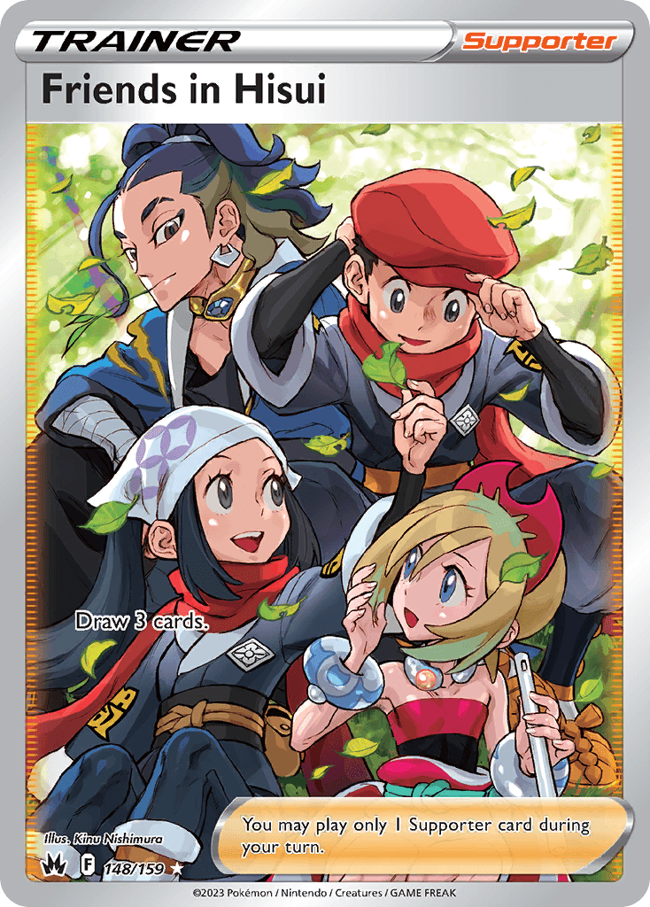 Friends in Hisui Crown Zenith card