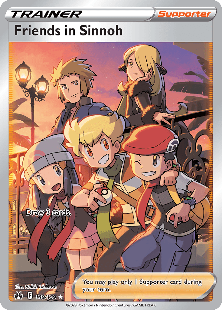 Friends in Sinnoh Crown Zenith card