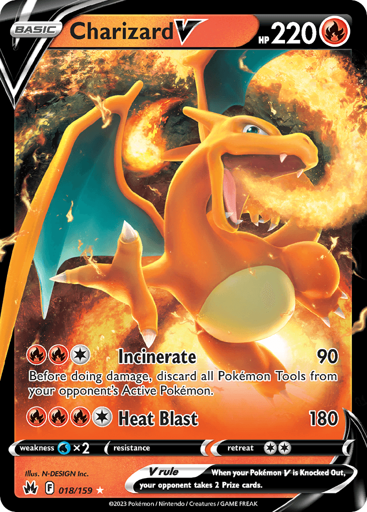 Charizard V Crown Zenith card