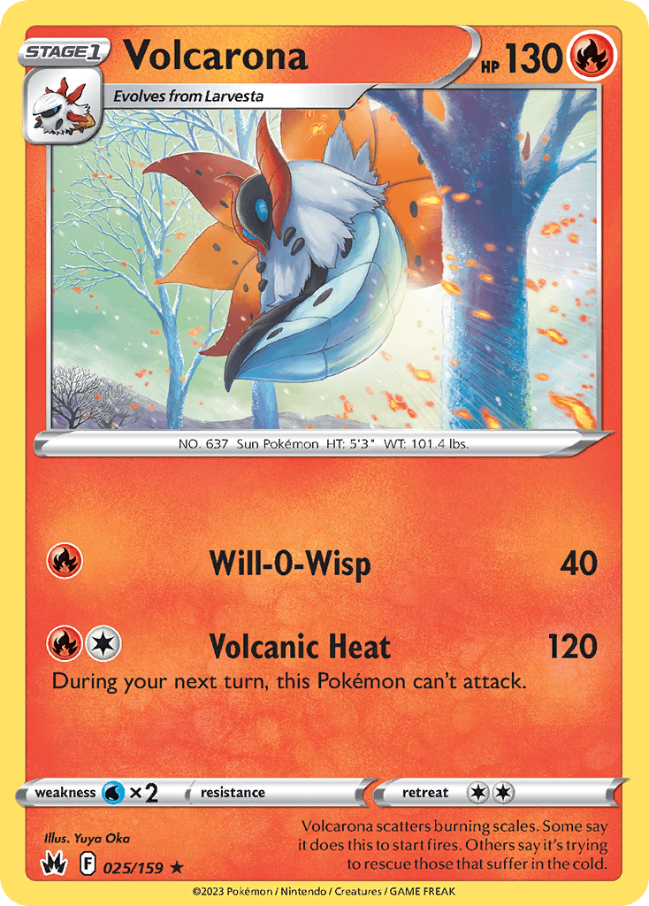 Volcarona Crown Zenith card