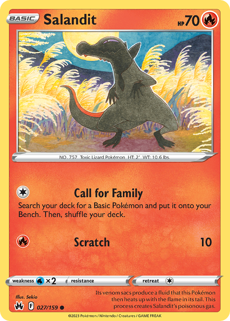 Salandit Crown Zenith card