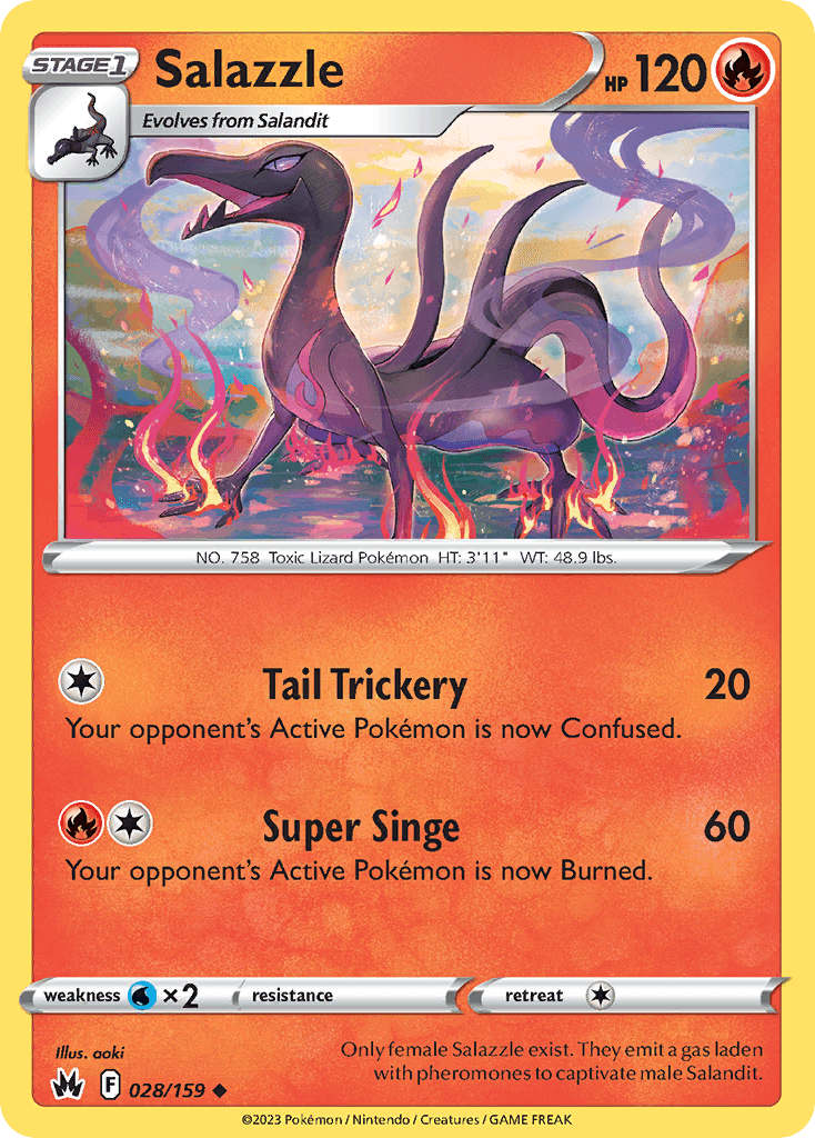 Salazzle Crown Zenith card