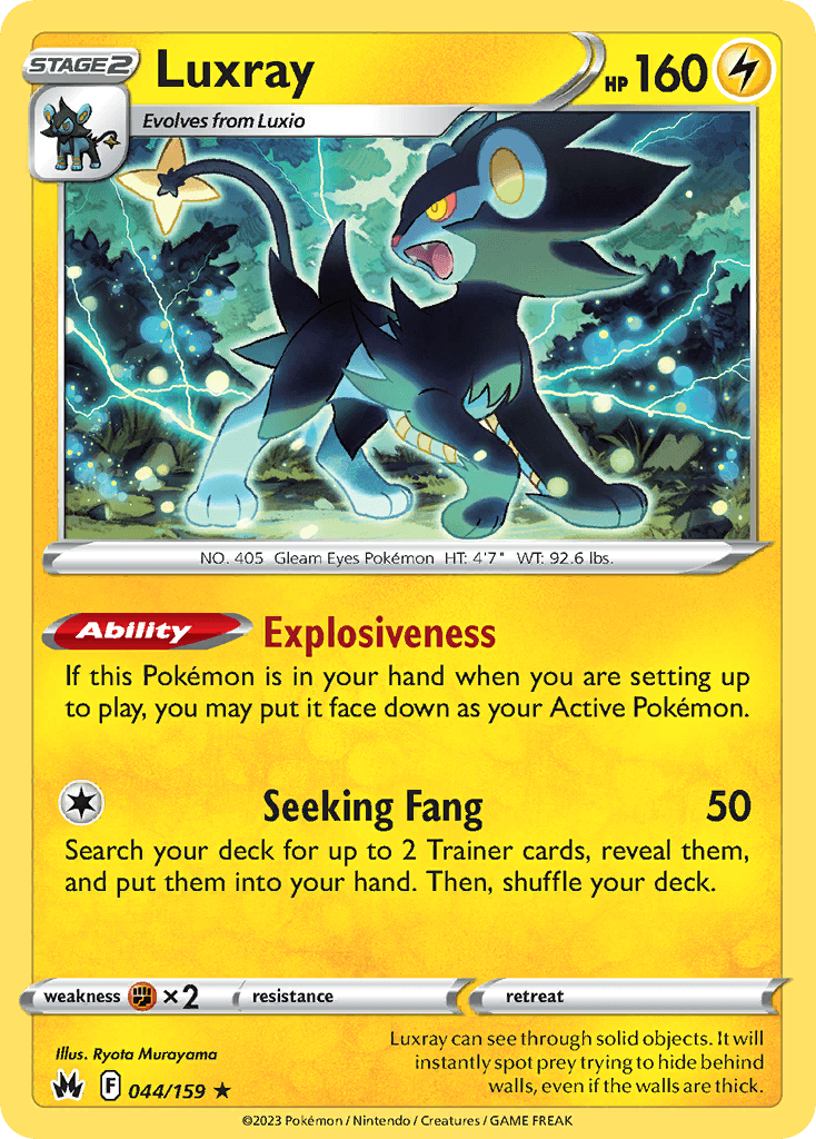 Luxray Crown Zenith card