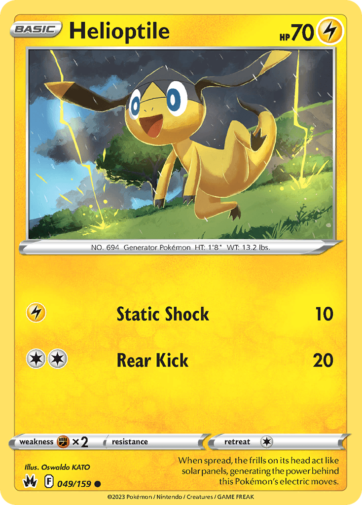Helioptile Crown Zenith card