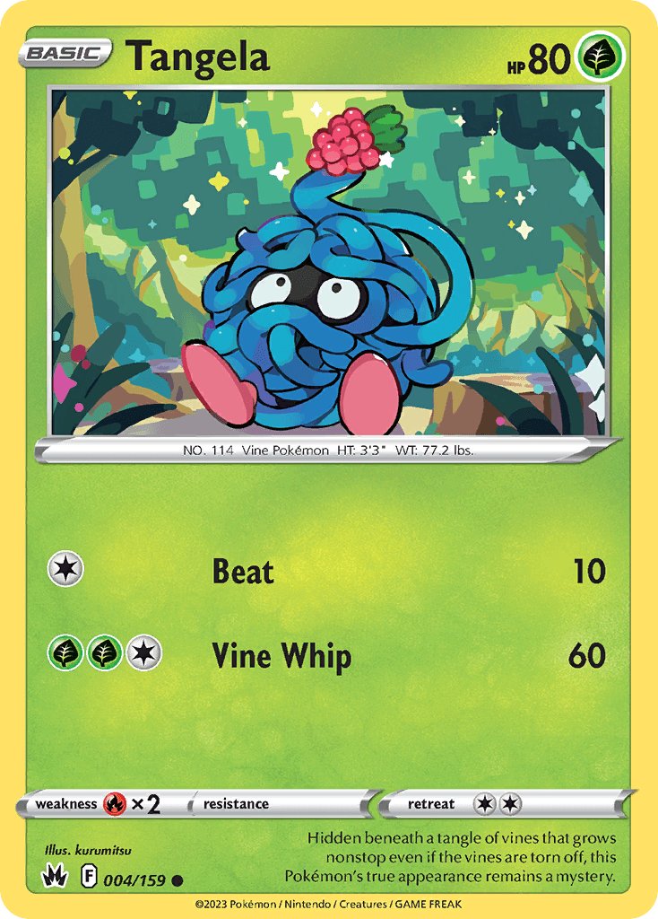 Tangela Crown Zenith card