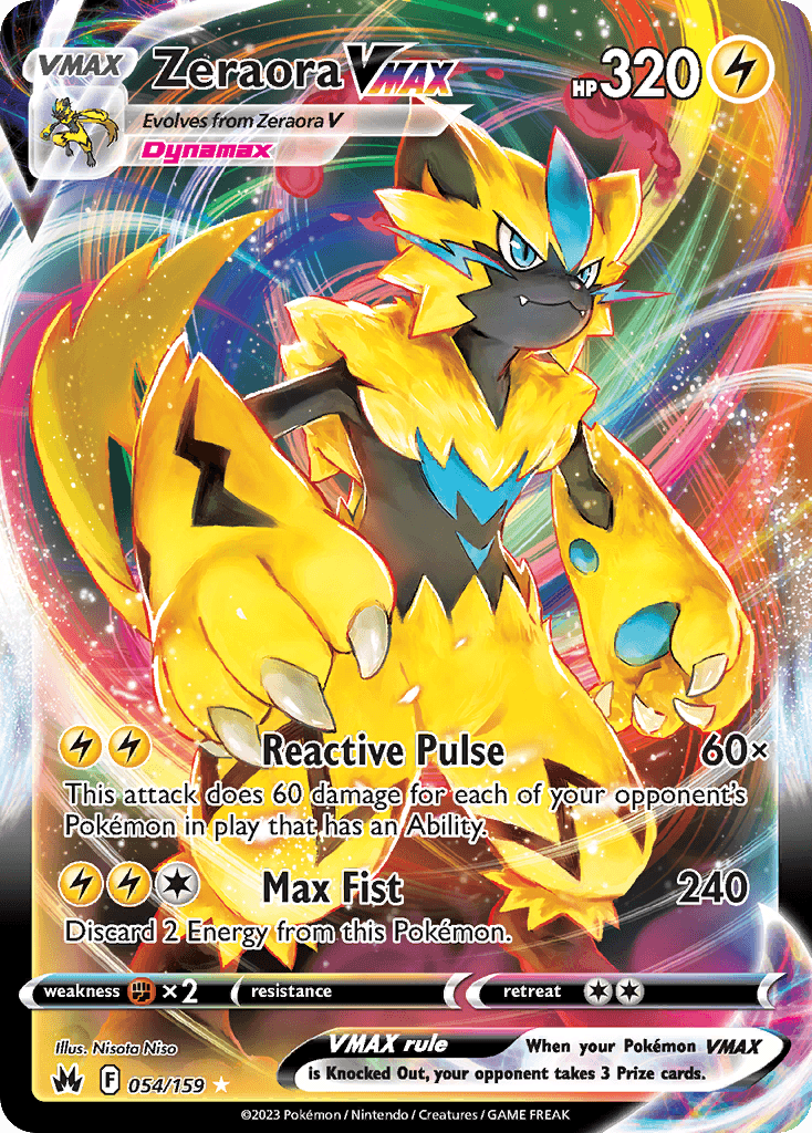Zeraora VMAX Crown Zenith card