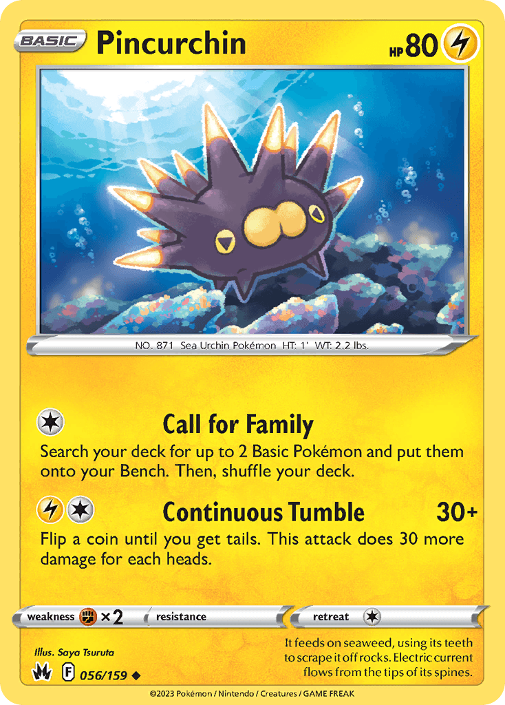 Pincurchin Crown Zenith card