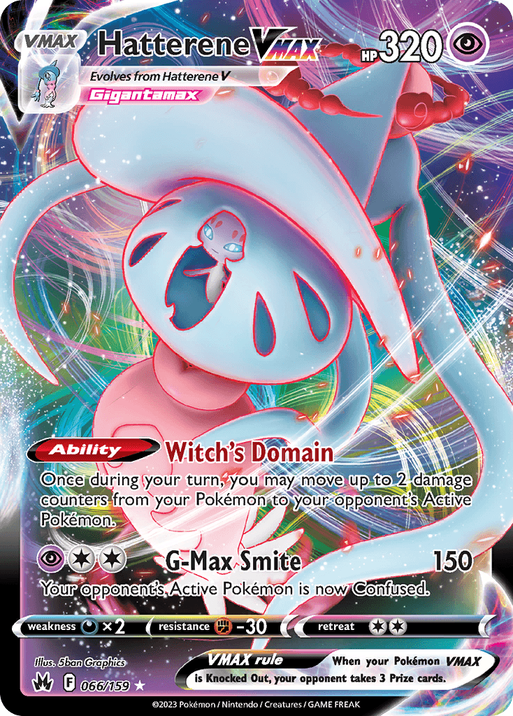 Hatterene VMAX Crown Zenith card