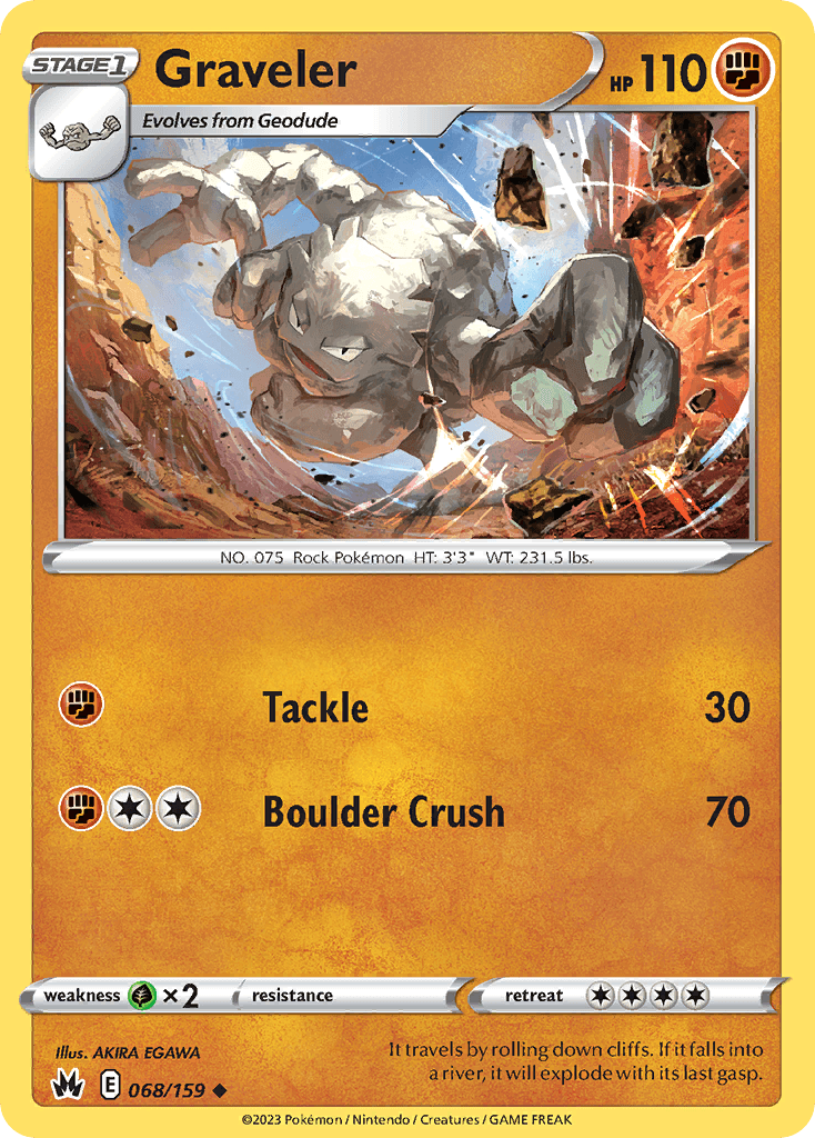 Graveler Crown Zenith card
