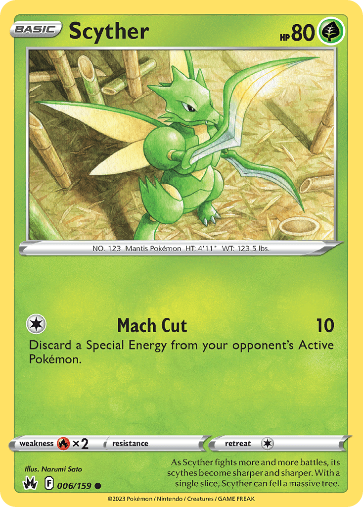 Scyther Crown Zenith card