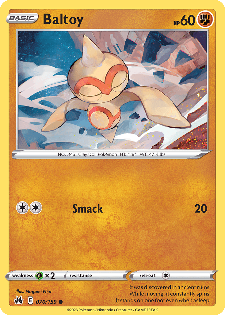 Baltoy Crown Zenith card