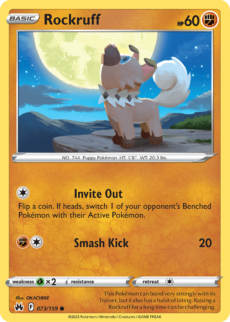 Rockruff 宝可梦 card