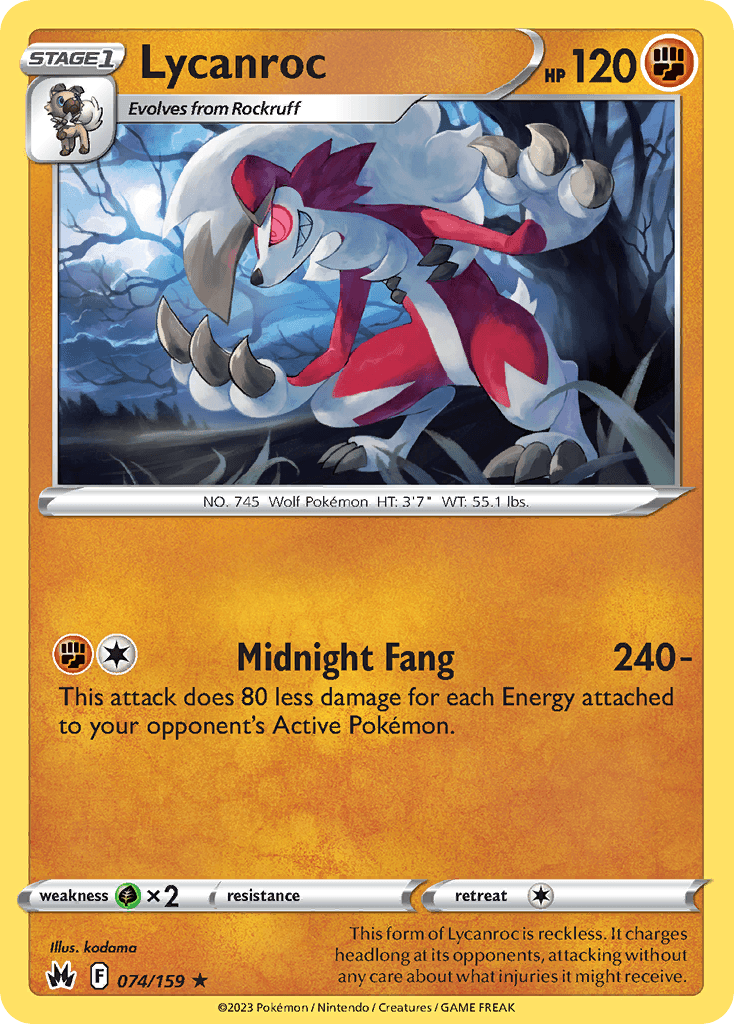 Lycanroc 寶可夢 card