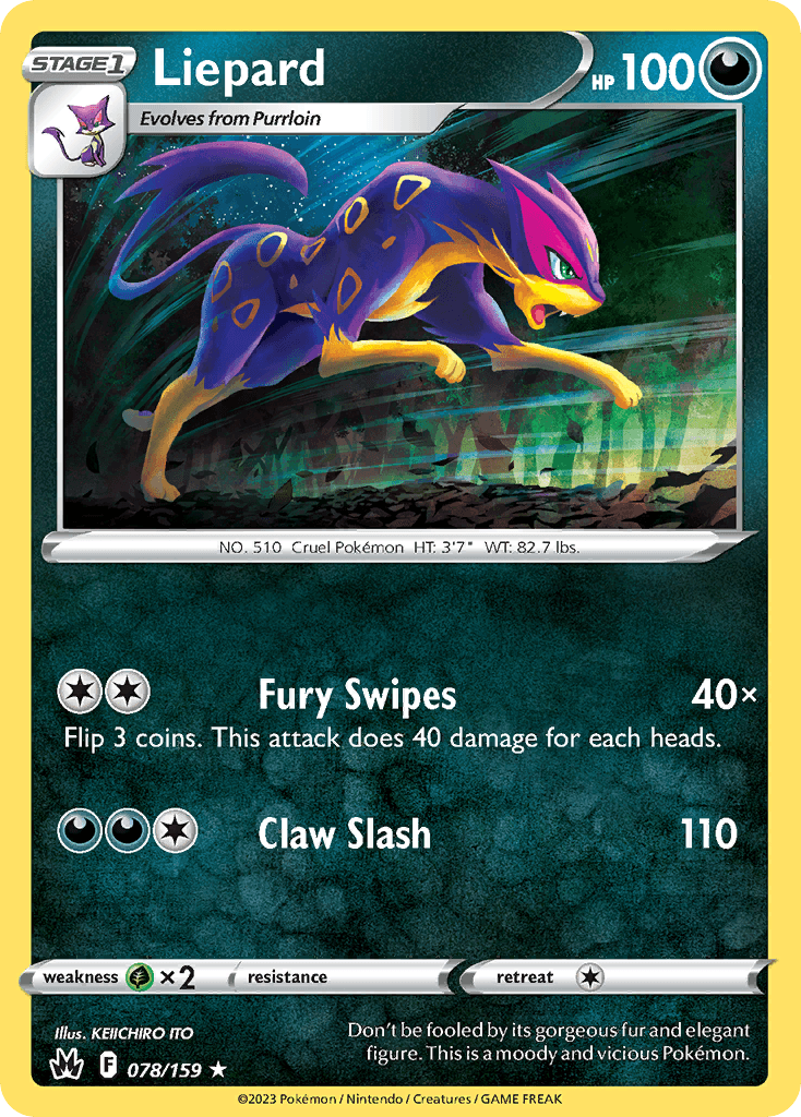 Liepard Crown Zenith card