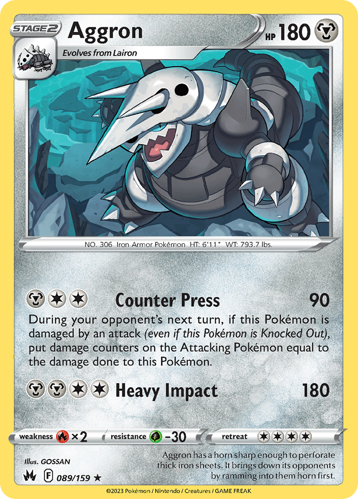 Aggron Crown Zenith card