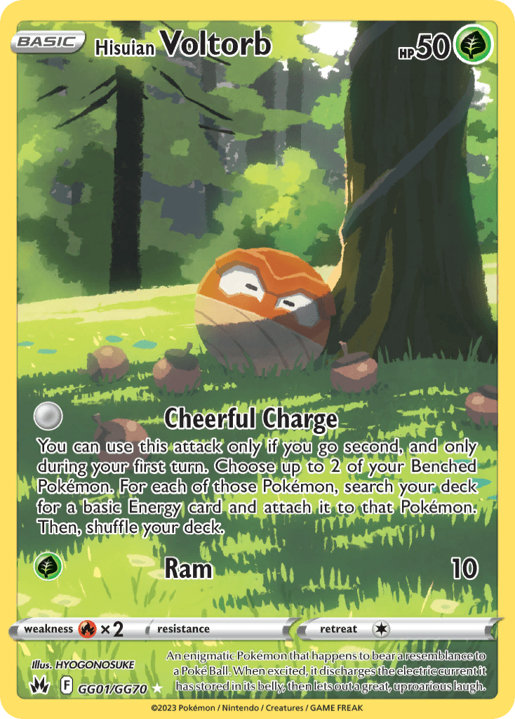 Hisuian Voltorb 寶可夢 card