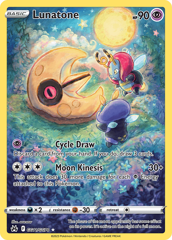 Lunatone 宝可梦 card