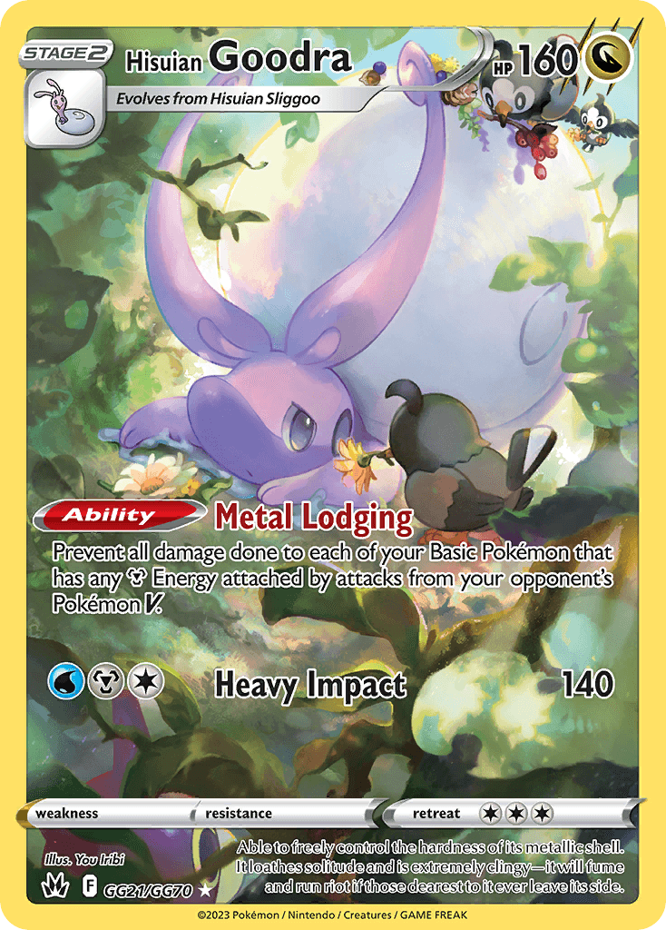 Hisuian Goodra Crown Zenith Galarian Gallery card
