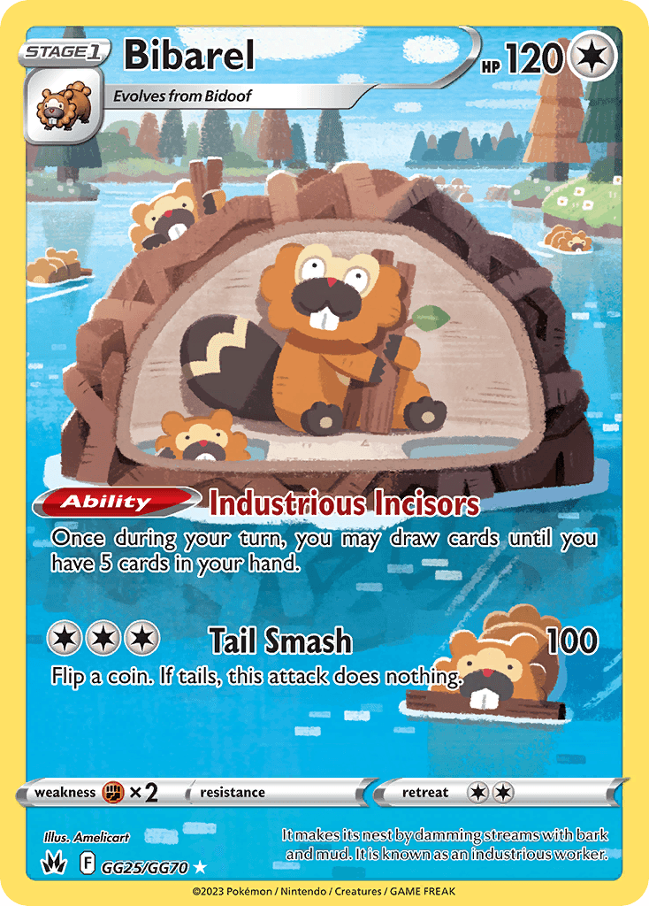 Bibarel 寶可夢 card