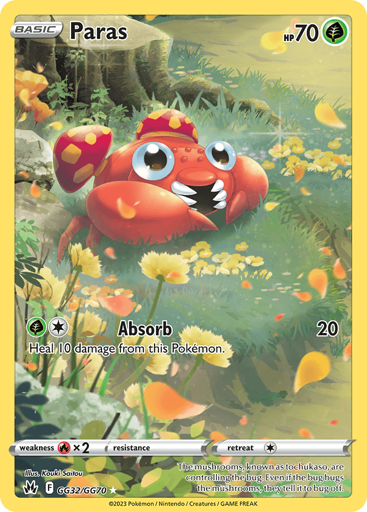 Paras 寶可夢 card