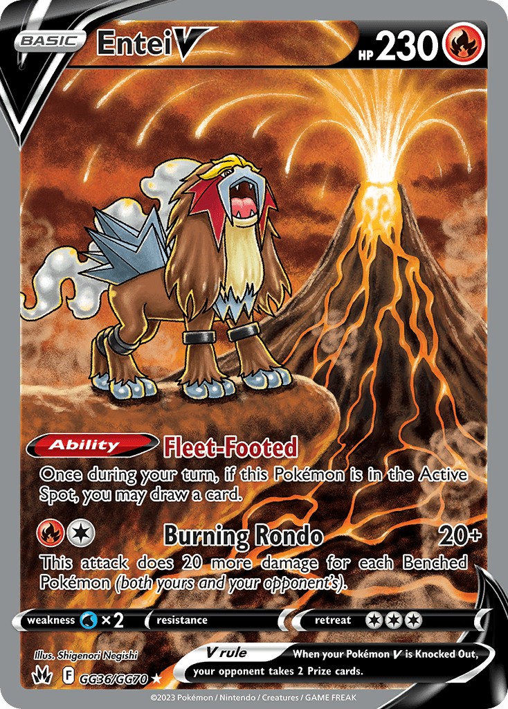 Entei V 寶可夢 card