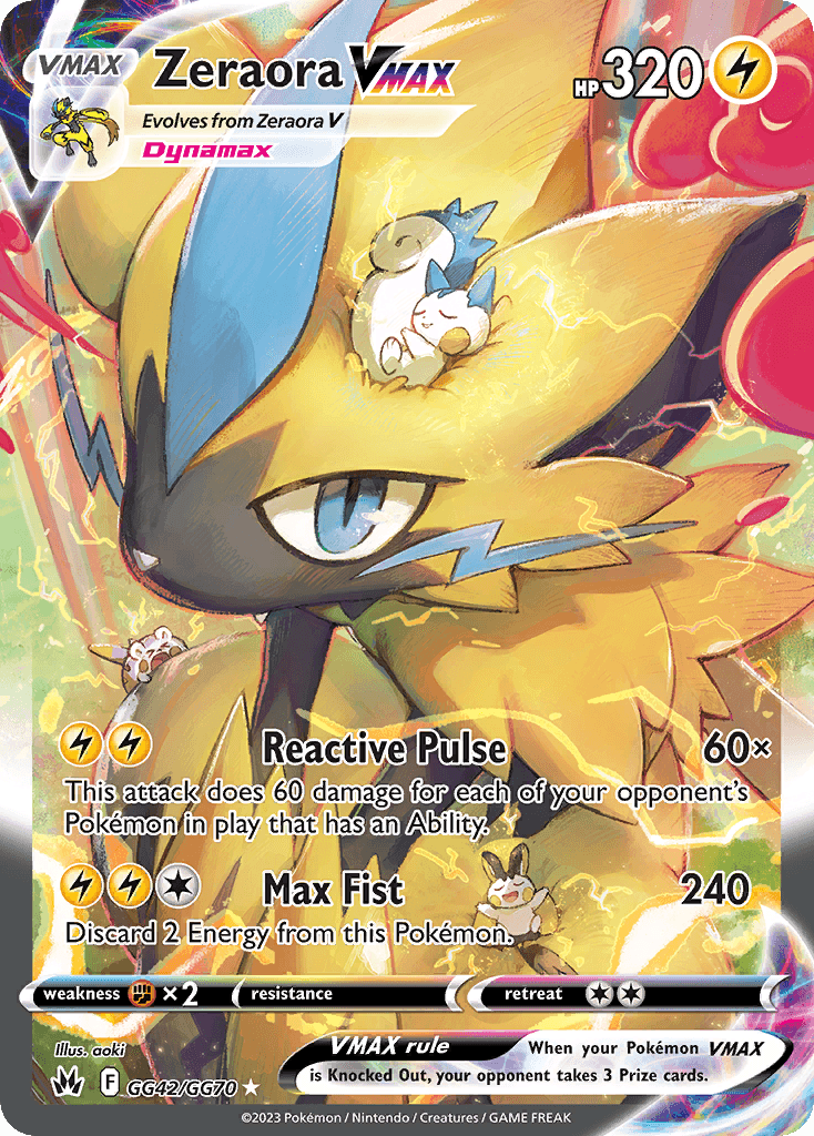Zeraora VMAX Crown Zenith Galarian Gallery card