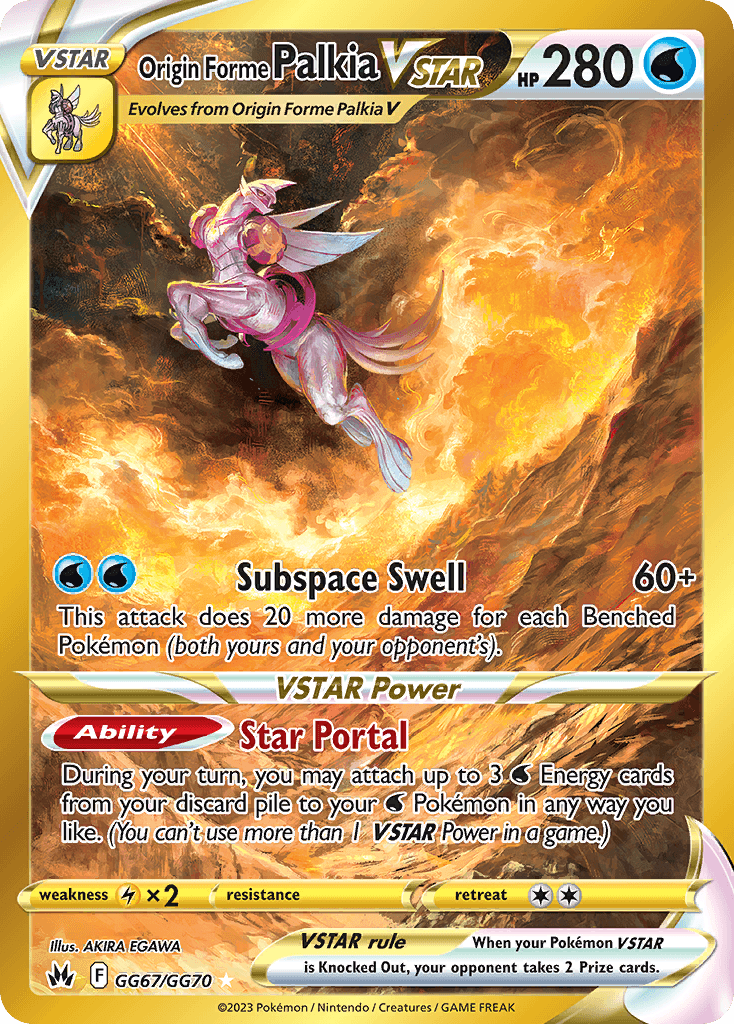 Origin Forme Palkia VSTAR Crown Zenith Galarian Gallery card