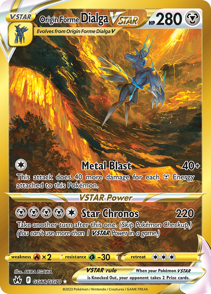 Origin Forme Dialga VSTAR Crown Zenith Galarian Gallery card