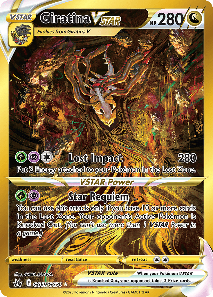 Giratina VSTAR Crown Zenith Galarian Gallery card